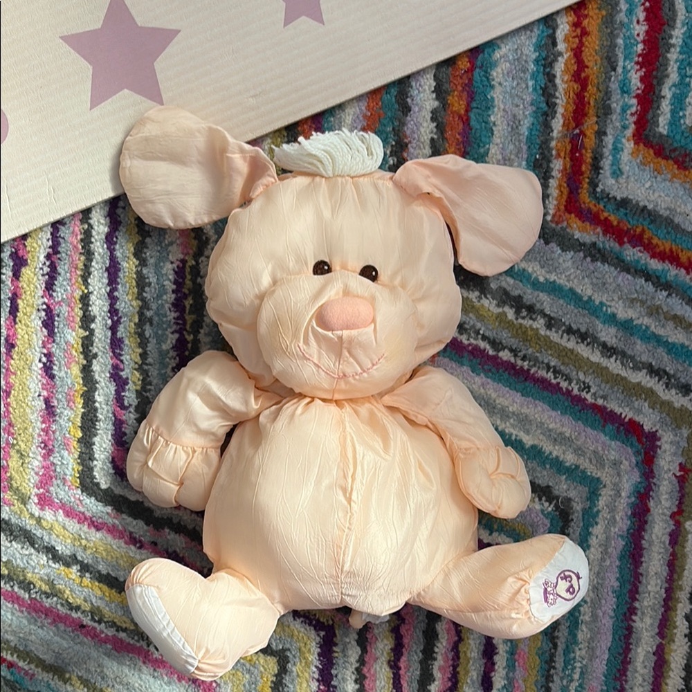 Vintage large puppy puffalump plush
